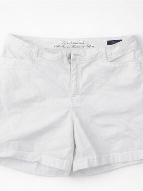 Gloria Vanderbilt White Shorts Size 12 All Around Slimming Effect Summer Classic